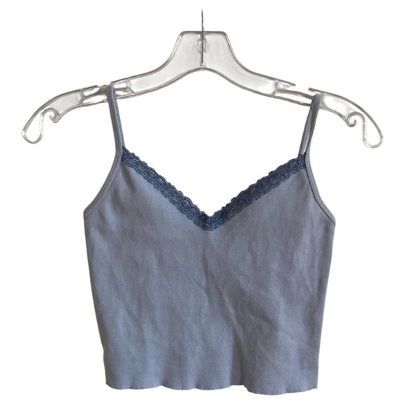 The Unbranded Brand Tops - Blue lace cami top